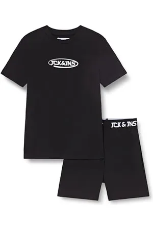 JACK & JONES JACK&JONES JUNIOR Jacoliver SS Tee and Set JNR T-Shirt, , 16 Ans Garçon