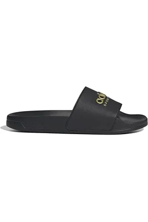 adidas Mixte Adilette Shower Slides TOBOGGANS, CoreBlack/CoreBlack/MATTEGOLD, 53 1/3 EU