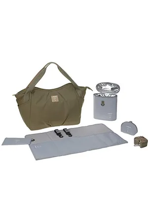 LÄSSIG LÄSSIG Sac à Dos Sac à Langer/Green Label Twin Bag Triangle