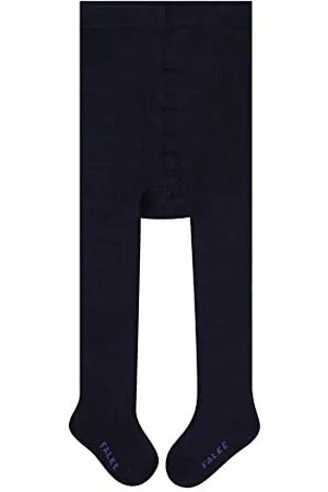 Falke Soft Plush Collants Mixte Bébé Coton Blanc Bleu Marine Gris Taille Haute Chauds Épais Intérieur Bouclettes Sans Motif 1 Paire