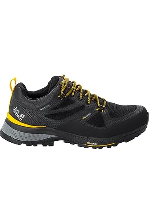 Jack Wolfskin Homme FORCE STRIKER TEXAPORE LOW M Chaussure de Trail, Noir / Burly Jaune Xt, 39.5 EU