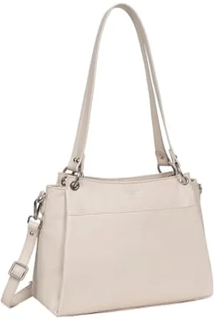 Hexagona Sac porté épaule 2 anses - Compatible téléphone Portable - pour Femme - Collection Confort - - en Cuir