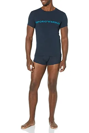 Emporio Armani Megalogo Ensemble T-Shirt et Trunk Pajama Maillot, , L Homme
