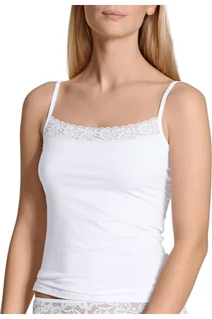 Calida Natural Comfort Lace Shirt, White, XS Women