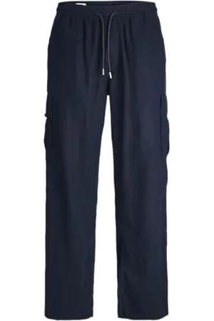JACK & JONES Jpstbill Jjnate Linen Blend Cargo Jog Sn Pantalon, , L Homme