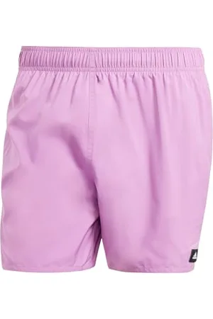 adidas Homme Solid CLX Short-Length Swim Shorts, Preloved Purple/Black, XS