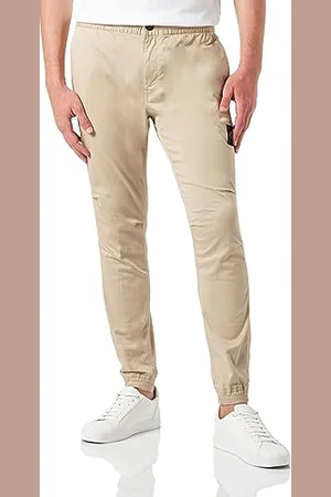 Calvin Klein Jeans MONOLOGO Casual Badge Chino J30J324045 Pantalons tissés, , L Homme