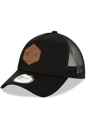 New Era Heritage Patch Noir A-Frame Casquette de Camionneur Ajustable