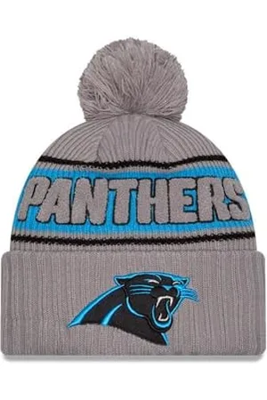 New Era Carolina Panthers NFL 2024 Sideline Sport Knit Gris Bonnet à Pompon