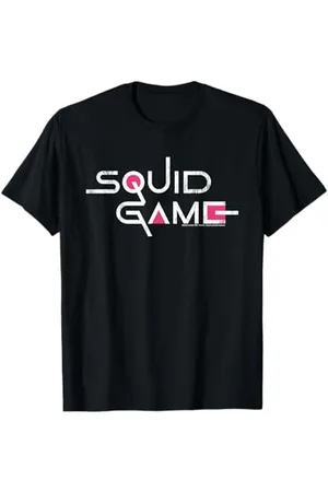 Squid Game Logo classique avec texte blanc T-Shirt