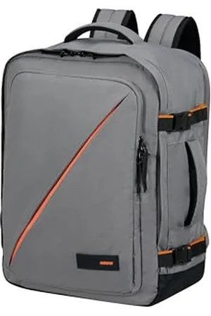 American Tourister Take2Cabin - Sac de cabine Ryanair 25 x 20 x 40 cm, 24 L, 0,40 kg, bagages à main, sac à dos avion, gris (gris foncé)