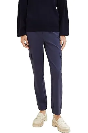 TOM TAILOR 1039599 Pantalon Ample, 10668 – Sky Captain Blue, 38W x 28L Femme