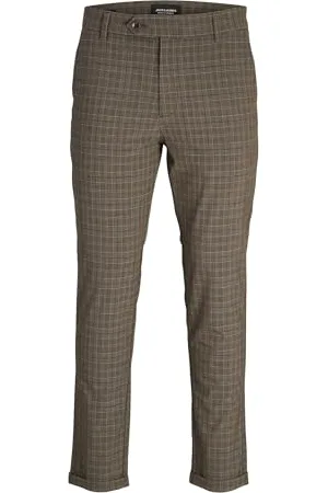 JACK & JONES Jpstmarco Jjconnor Noos Pantalon Chino, /détail : Carreaux, 34W x 36L Homme