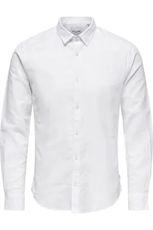 Only & Sons Onscaiden Ls Solid Linen Shirt Noos Chemise, , XS Homme