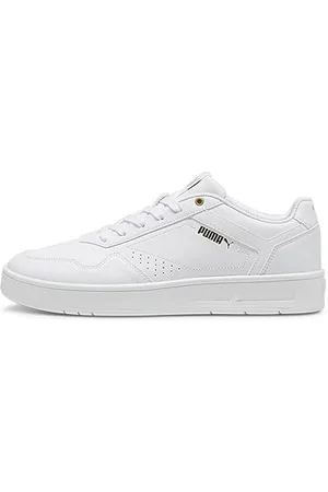 PUMA Unisex Court Classic Baskets, White Gold, 38.5 EU