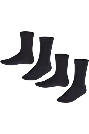 Falke Happy Double Pack K So coton unies lot de 2 paires, Chaussettes Mixte enfant, , 39-42