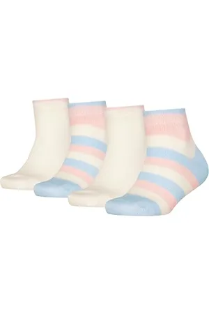 Tommy Hilfiger Quarter Chaussettes, , 27/30 (Lot de 4) Enfant Unisexe