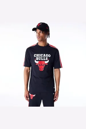 New Era T-Shirt Unisexe NBA Panel surdimensionné Chicago Bulls Rouge