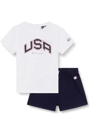 Champion Legacy Retro Sport TD - USA Crewneck T-shirt & Shorts, Costume