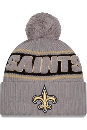 New Era New Orleans Saints NFL 2024 Sideline Sport Knit Gris Bonnet à Pompon