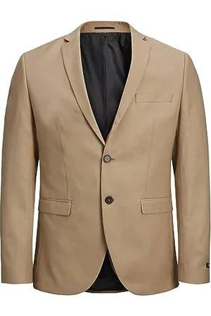 JACK & JONES Jprsolaris Blazer Noos Veste de Costume, Curds & Amp Whey, 54 Homme