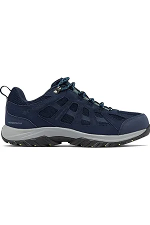 Columbia REDMOND III WATERPROOF Chaussures Basses De Randonnée Et Trekking imperméables Homme, Bleu (Collegiate Navy x Ti Grey Steel), 40 EU
