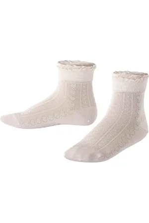 Falke Romantic Net K So coton unies 1 paire, Chaussettes Mixte enfant, , 27-30