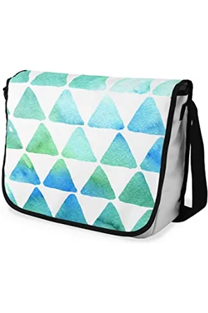 Bonamaison Sac à bandoulière Messenger avec bandoulière Noire pour Filles et garçons 29 x 36 cm