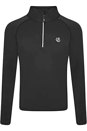 Dare 2B Consist II Couche Intermédiaire Tricotée Stretch Extensible avec Ouverture1/2 Zip et Propriété de séchage Rapide Stretch Midlayer Enfant Black FR: S (Taille Fabricant: 3-4)
