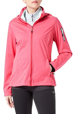 CMP Veste légère softshell chinée pour femme avec capuche amovible, , XXL