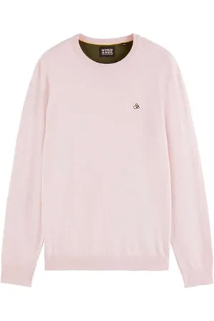 Scotch&Soda Essentials Ecovero Pull à col Rond en Viscose Sweater, , S Homme