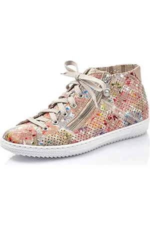 Rieker Frühjahr/Sommer L9427 Baskets Enfiler Femme Multicolore (Ginger-Multi/Nude/ 90 90) 40 EU