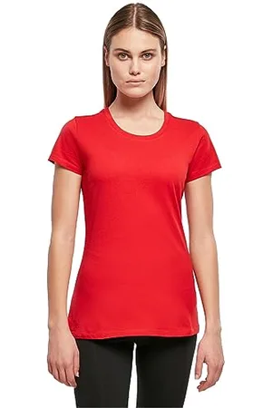 Build Your Brand Femme Bb012-ladies Basic Tee T-Shirt, Rouge Urbain, L EU