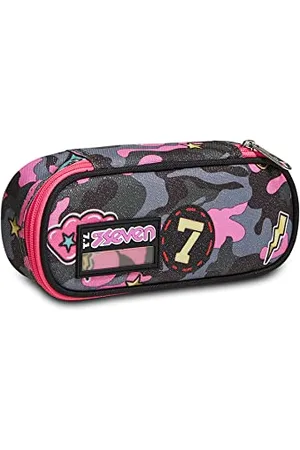 7 for all Mankind S.p.a. PORTAPENNE ® Round Plus - CAMOULOVE Girl, PORTAPENNE ® Round Plus - CAMOULOVE Girl Unisexe - Bambini e Ragazzi, , Taglia Unica