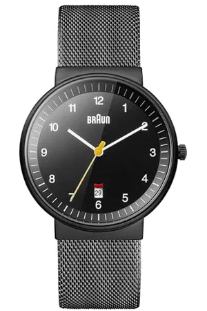 von Braun BN0032BKBKMHG - Montre - Quartz - Analogique - Homme - Bracelet - Acier inoxydable - Noir