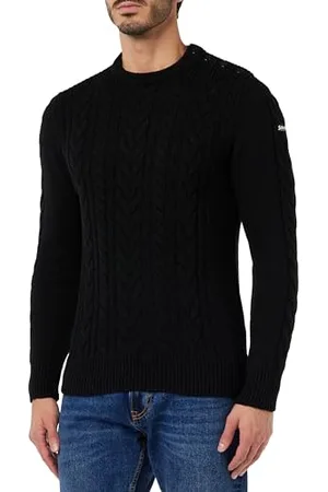Schott NYC PLBRUCE4 Pull, Black, M Homme