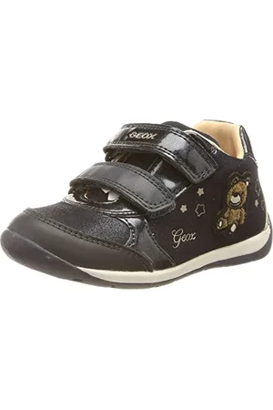 Geox Bébé Fille B Each Girl A Premiers Pas, Dk Navy/Platinum, 18 EU