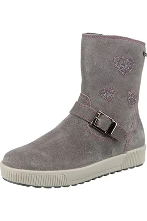 Richter Kinderschuhe Mathea 4371-8111 Botte mi-Mollet, 6301ash/egplant, 27 EU