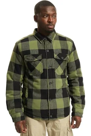 Brandit Lumber Jacket, color: black+oliv, size: L