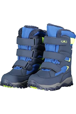 CMP Mixte Kids Boot Bottes pour Enfants HEXIS Snow WP, Noir/Bleu, 37 EU Large