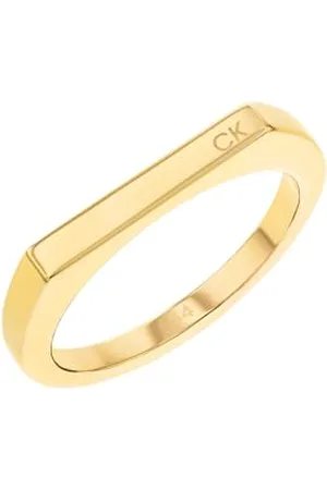 Calvin Klein Bague pour Femme Collection FACETED en Or Jaune - 35000188D