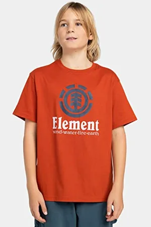 Element Vertical - T-Shirt - Garçon Enfant 8-16 Ans - Orange.