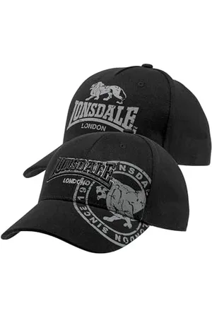 Lonsdale London LEISTON Double Pack Casquette, Black, Taille Unique Unisexe-Adulte