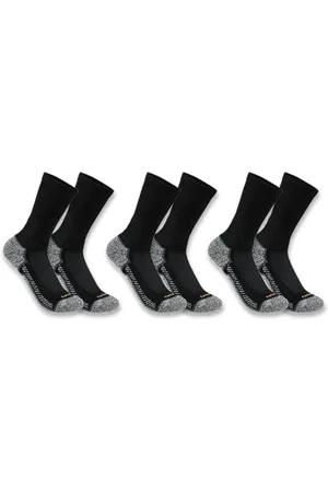 Carhartt Force Lot de 3 Paires de Chaussettes mi-épaisses Coupe Tennis, , XL Homme