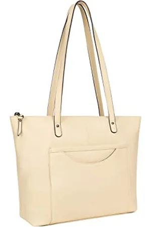 Hexagona Sac Cabas porté épaule - Compatible Format A4 et téléphone Portable - pour Femme - Collection Sauvage - - en Cuir
