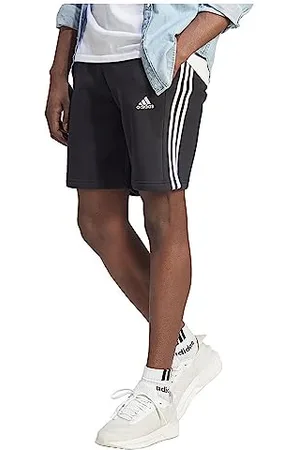 adidas Homme Essentials Fleece 3-Stripes Shorts, Black, XL