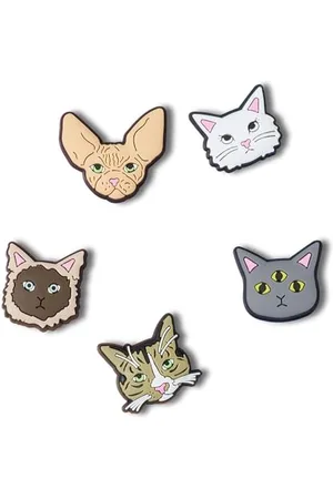 Crocs 5-Pack Animal Jibbitz Shoe Charms, Breloques pour Chaussures Mixte, , Taille Unique
