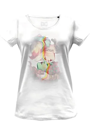 DC Comics Originals « Harley and Poison Ivy Rainbow » WODCOMITS003 T-Shirt Femme, , Taille L