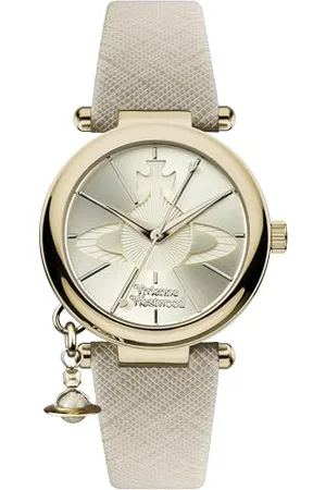 Vivienne Westwood Femme Analogique Quartz Montre Bracelet en Cuir VV006GDCM