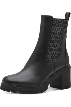 Marco Tozzi Chelsea 2-25484-43 Chaussures pour Femme Bottine, Noir/Comb, 42 EU